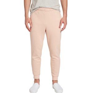 NWT VRST Mens Size M Minimal Pink Fleece Jogger with Pockets Drawstring